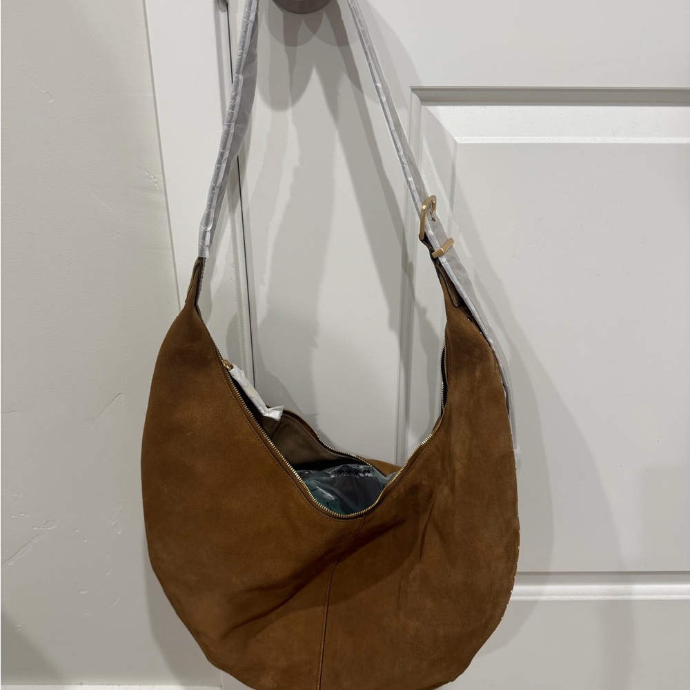 Madewell Tan Suede Hobo Bag